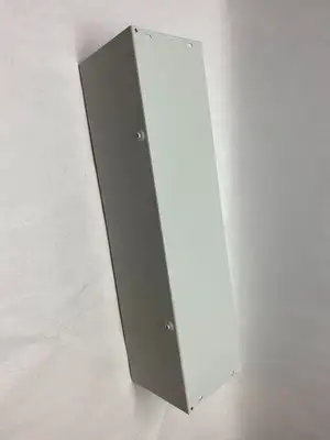 USED HOFFMAN NVENT STRAIGHT WIREWAY FITTING, LAY-IN 6" X 6" PAINTED WHITE