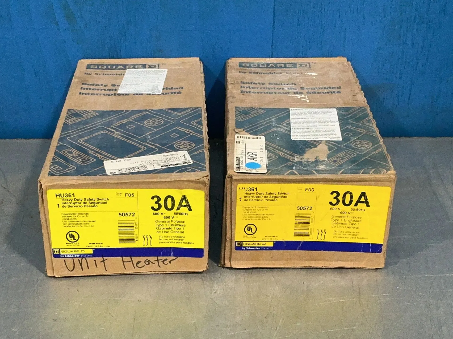 New | in-Stock SQUARE D HU361 Switchgears Ohio US | HGR 24 #1278539