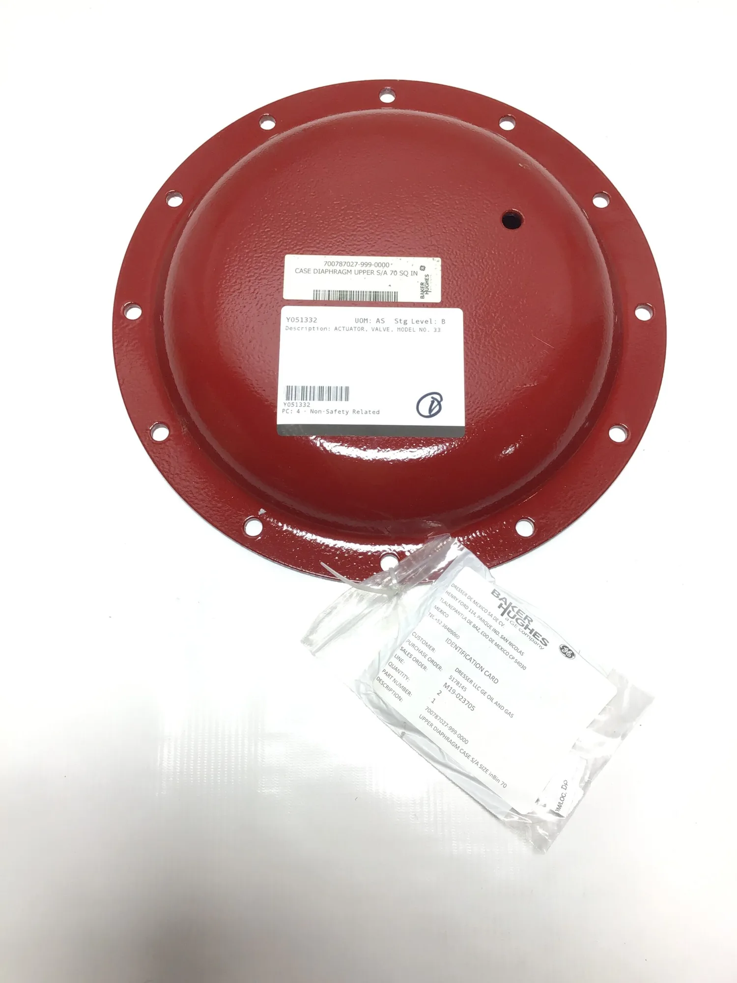 Baker Hughes Cat 33 Upper Diaphragm Valve 70SQ IN