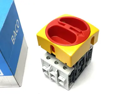 New | in-Stock BACO Emergency Disconnect Switch 4-Poles, 63A Current 222 105 Relays & Switches Michigan US | Maverick Industrial Sales #1400762