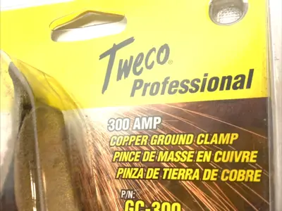 NEW TWECO 300A COPPER GROUND CLAMP BALL-POINT THRU 3/0 8.5"