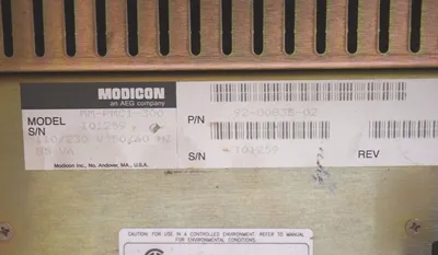 GOULD MODICON MM-PMC1-300 OPERATOR INTERFACE 92-00838-02