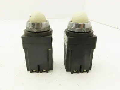 Fuji Electric RCA470-ZM.T White Pilot Indicator Light Lot of 2
