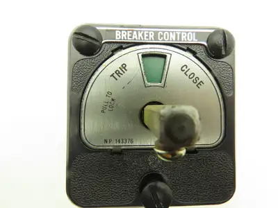 GE 16SB1B20X2 Rotary On/Off Switch 2 Position Spring Return Maintained State