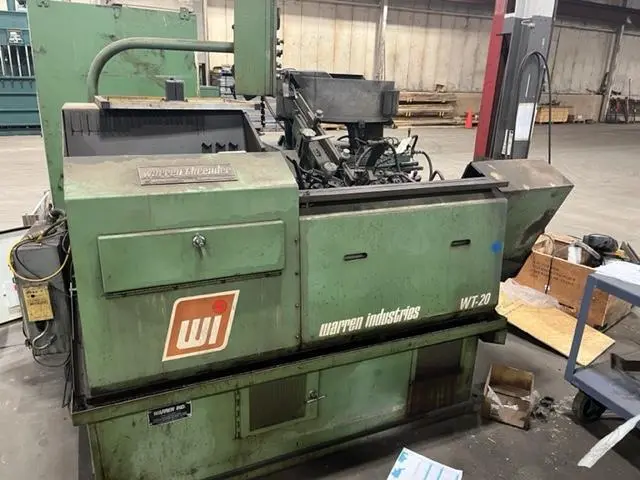 Used 1991 WARREN WT-20 Thread Rollers | HARITON MACHINERY COMPANY #467101