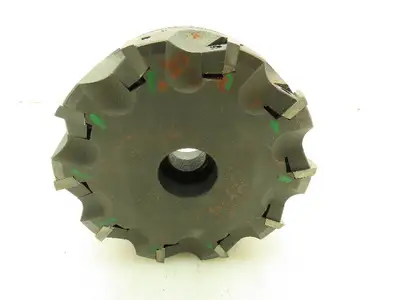 RK Tool SMC5010-10552 Indexable Face Mill RH 10-Insert Cutter 5" x 1.5" Arbor