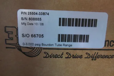NEW 3D INSTRUMENTS 25504-33B74 GAUGE 2550433B74