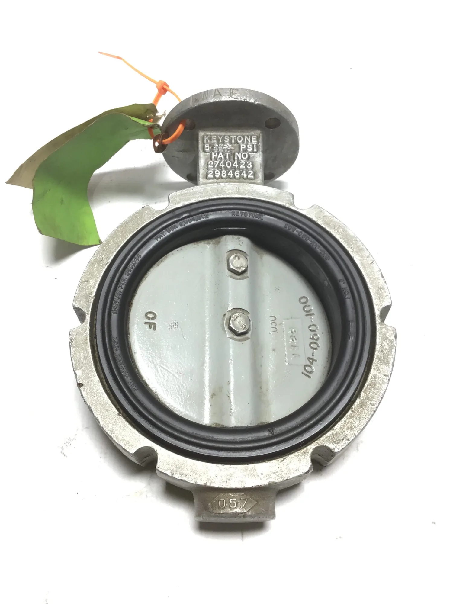 Keystone 206050100003 5” Aluminum Butterfly Valve