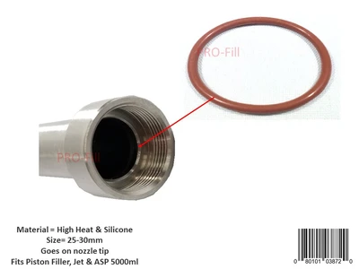 Nozzle Tip O-Ring (Silicone / Viton)
