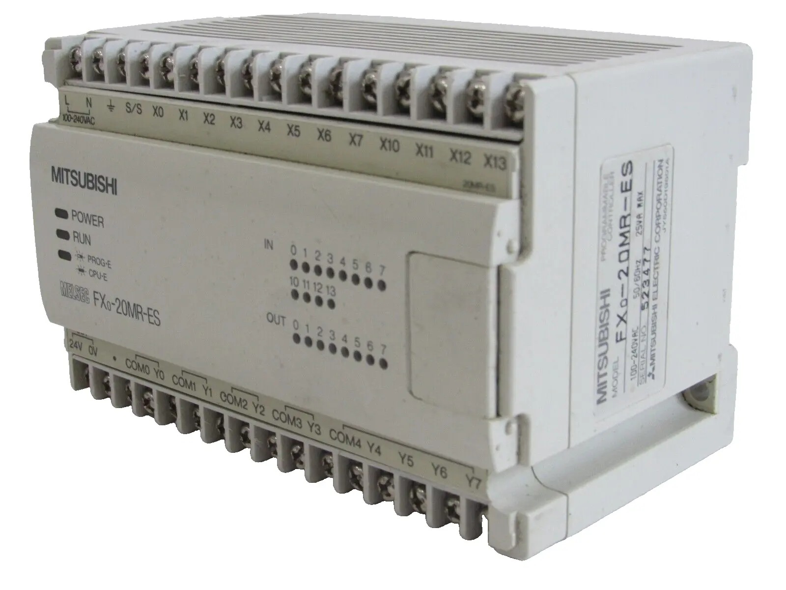 NEW MITSUBISHI FX-20MR-ES PROGRAMMABLE CONTROLLER FX20MRES