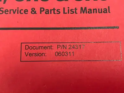 USED SOUTHWESTERN INDUSTRIES SAFETY, INSTALLATION, MAINTENANCE, SERVICE & PARTS LIST MANUAL