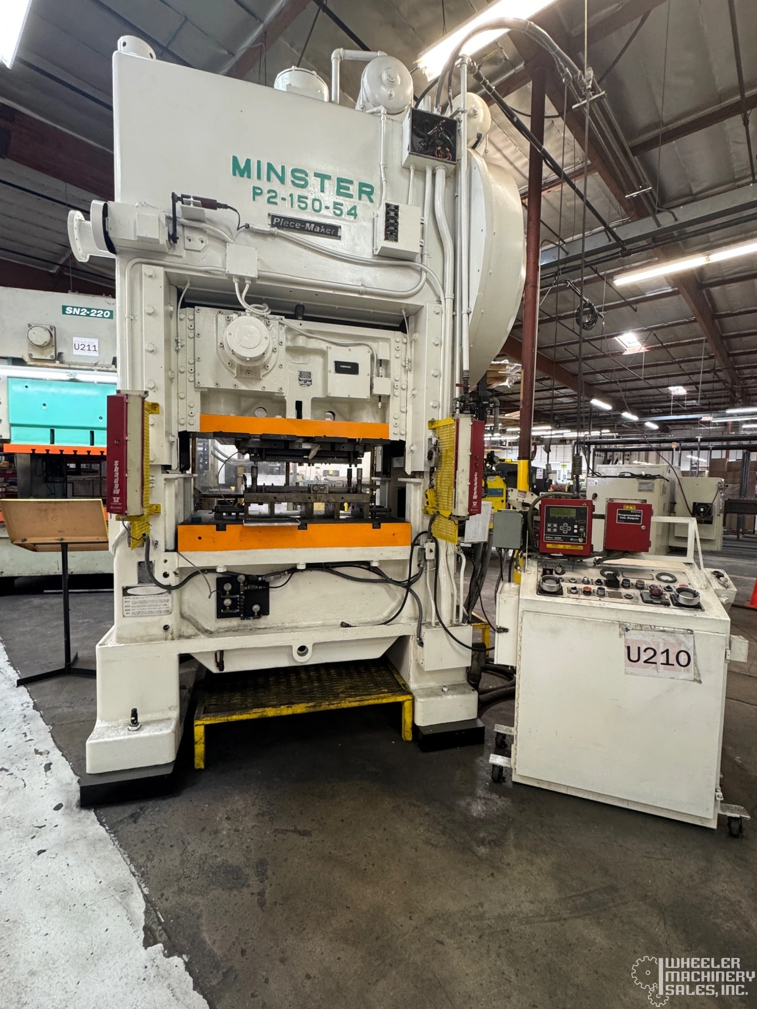 150 Ton Minster P2-150-54 Piecemaker Straight Side Punch Press #7774