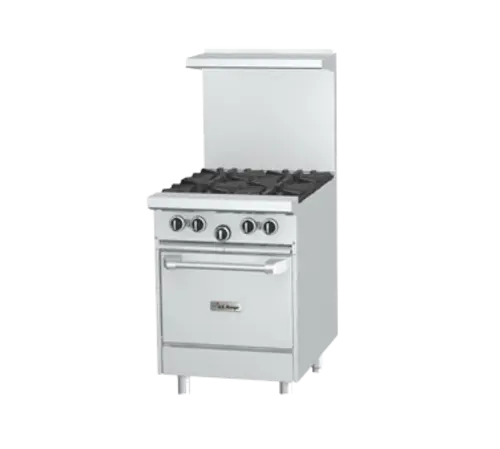 Garland U24-4L 24" 4 Burner Gas Range w/ Space Saver Oven, Natural Gas