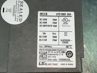 New | in-Stock LS ELECTRIC 02050052UL Circuit Breakers Ohio US | HGR 24 #1406102