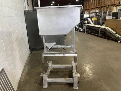 9 CF Stainless Steel Hopper Tote