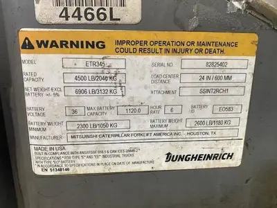 Used 2019 JUNGHEINRICH ETR345 Reach Trucks Illinois US | Somerset Equipment Sales #1546190