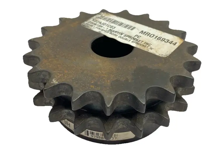 Used MARTIN DOUBLE ROLLER SPROCKET 19 TEETH 1" BORE Misc Industrial Equipment | Maverick Industrial Sales #1106332