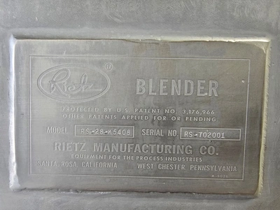 Used 64 cubic Stainless steel Dual Ribbon Blender SS Ribbon Blenders Missouri US | Elite Machine #1285085