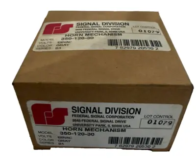 NEW FEDERAL SIGNAL 350-120-30 HORN MECHANISM 120VAC 35012030