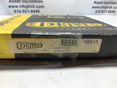 NEW DRIVES 40-3R ROLLER CHAIN 10 FT COIL (56513)