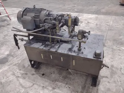 15 HP FABRILINE HYDRAULIC PUMP POWER UNIT: STOCK #23660