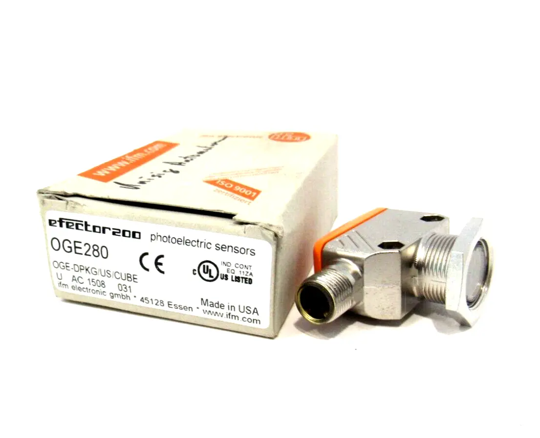 NEW IFM EFECTOR OGE-DPKG/US/CUBE SENSOR OGE280 OGEDPKGUSCUBE