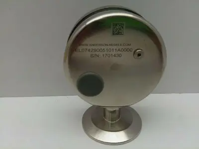 Anderson-Negele Rodem EL074290051011A0000, 0-160psi, 2"Tri Clamp Pressure Gauge,