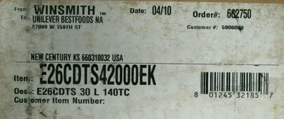 NEW WINSMITH E26CDTS42000EK GEAR REDUCER 30:1 E26CDTS