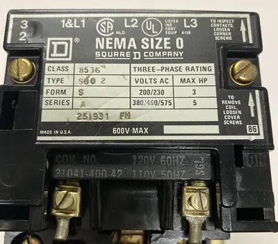 USED SQUARE D 8536SB02