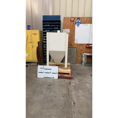Used 16 cu/ft Mild Steel Dry Storage Surge Bin w/ Hopper