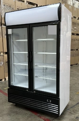 171-0053 48” Self Contained Glass 2 Door Reach In Cooler