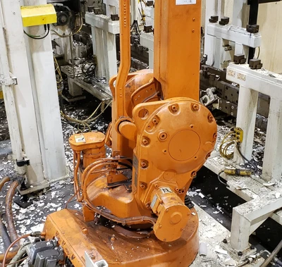 ABB IRB2400-M98A Robot Manipulator Arm w/ Controller and Teach P