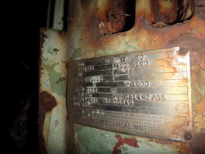 U.S. Electrical Motors 100 HP, 1800 RPM, Electric Motor