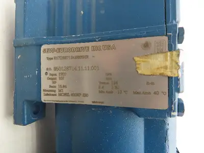 Sew Eurodrive R17 DRS71S4BE05HR Gearmotor w/Brake .33Hp 230/460V 15.8:1 107rpm