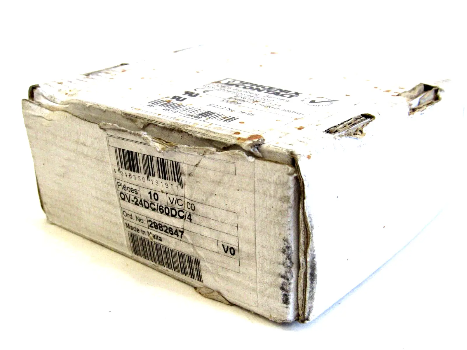 NEW LOT OF 10 PHOENIX CONTACT 2982647 RELAY OV-24DC/ 60DC/4