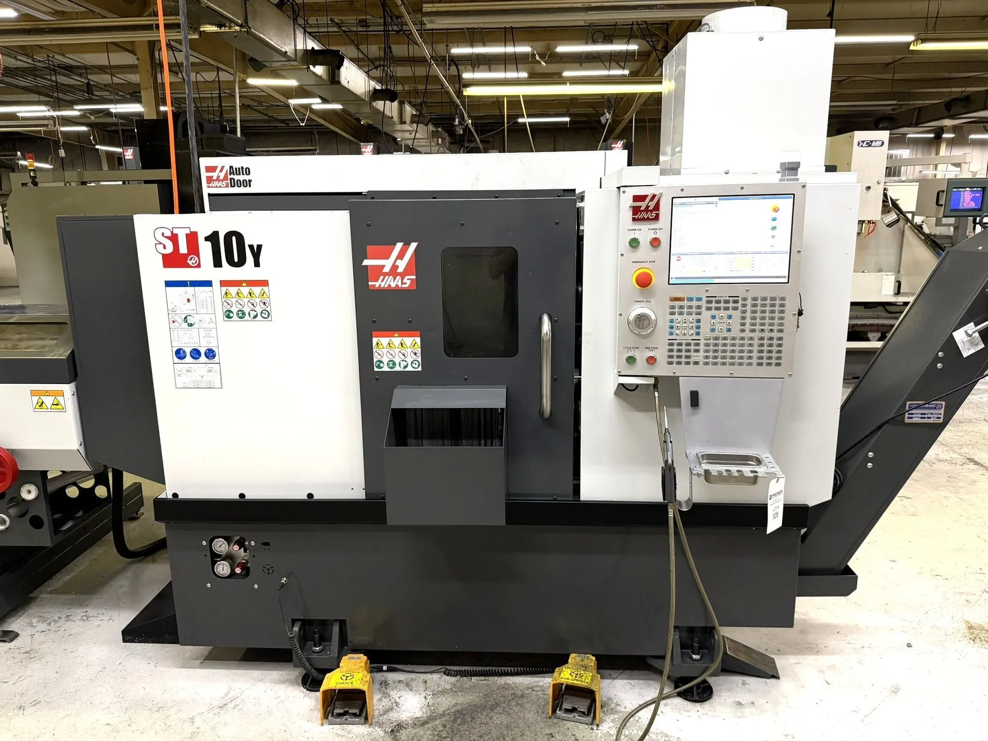 2021 Haas ST-10Y CNC Lathe with Y-Axis, Sub-Spindle, and Bar Feeder