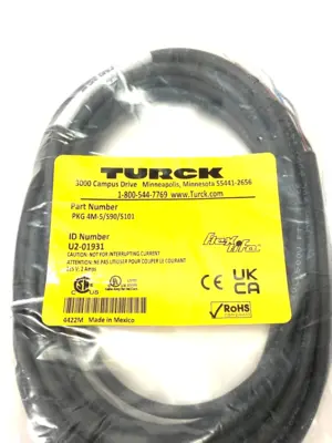 New | in-Stock Turck Flexlife Single Ended Cordset Bus Bars & Plugs Michigan US | Maverick Industrial Sales #1487524
