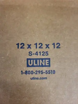 Collection of ULINE Corrugated Shipping Boxes 8x8x8 and 12x12x12