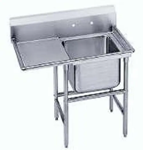 24" Single Compartment Corner Drain - Left  hand drain board