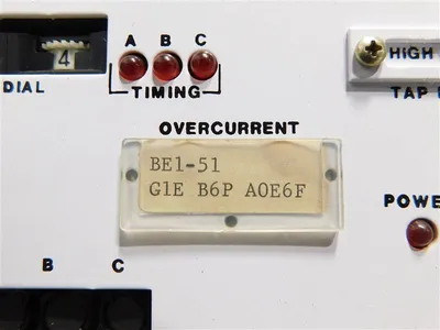 Basler Electric BE1-51 G1E B6P A0E6F Solid State Protective Relay Used