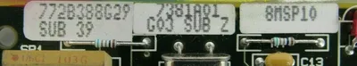 USED WESTINGHOUSE 772B388G29 CIRCUIT BOARD 7381A01G0