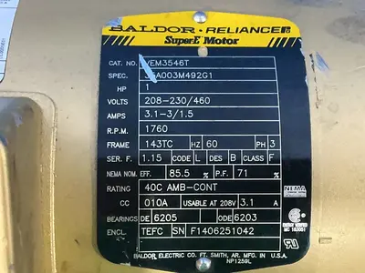 Used BALDOR VEM3546T A.C. Motors Ohio US | HGR 24 #1453665