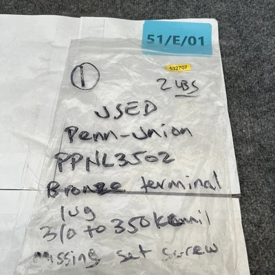 Used Penn-Union PPNL3502 Electrical Fittings California US | Davliegogo LLC #1706712