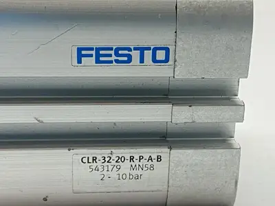 CLR-32-20-R-P-A-B, 543179 | Festo CLR-32-20-R-P-A-B Swing Clamp Cylinder 32mm Bore 20m Stroke 543179 - Used