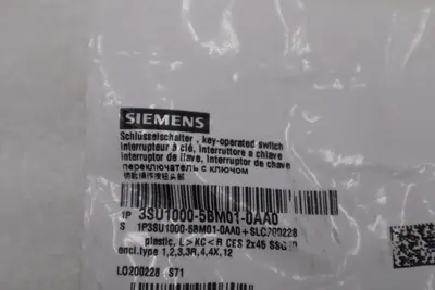 NEW OPEN BOX SIEMENS 3SU1000-5BM01-0AA0 STOCK L-193-C