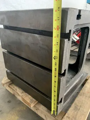 18" W X 18" D X 18" H CARLTON T-SLOTTED DRILL BOX TABLE. STOCK #0680224