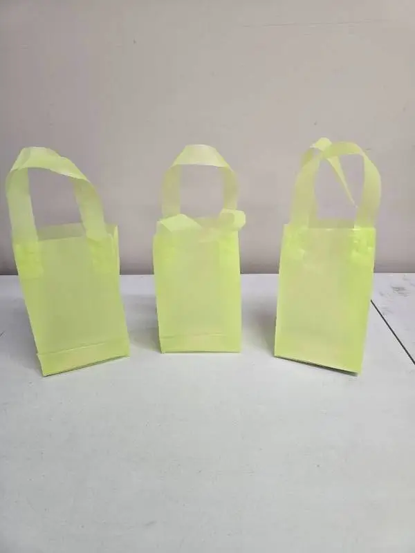 Lime Green 5" x 3" x 8" Gift Bags