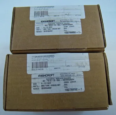NEW ASHCROFT TYPE 1010
