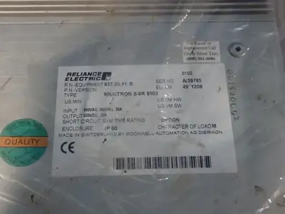 USED RELIANCE ELECTRIC MAXITRON S6R 8503