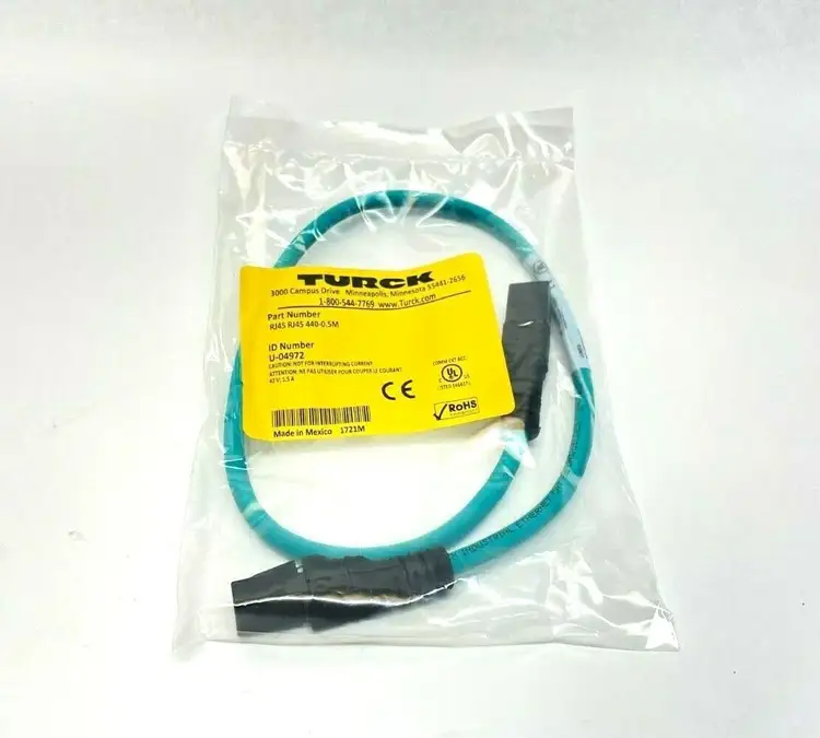 New | in-Stock TURCK U-04972 DOUBLE ENDED MALE CABLE Cable & Wire Michigan US | Maverick Industrial Sales #1089900